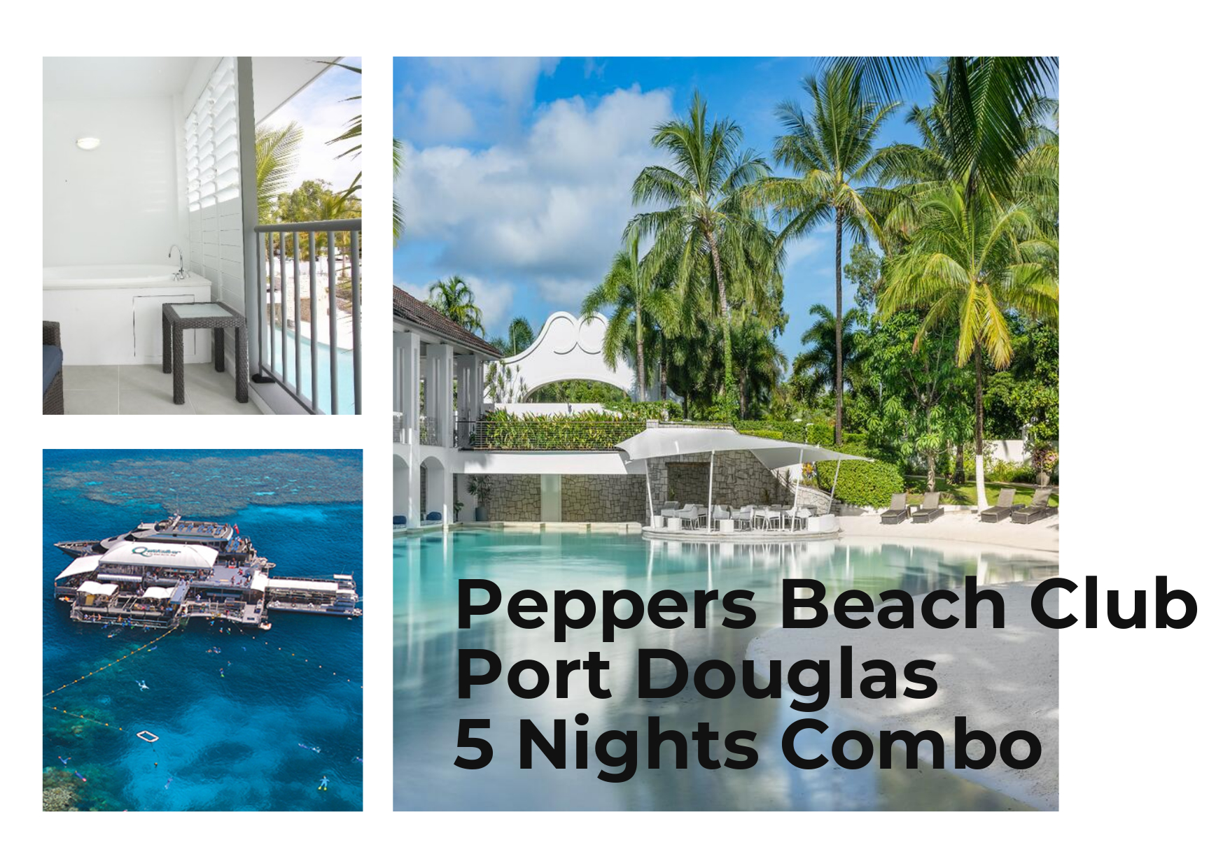 Port Douglas】Peppers Beach Club 5 Nights Combo – Delightful Travel