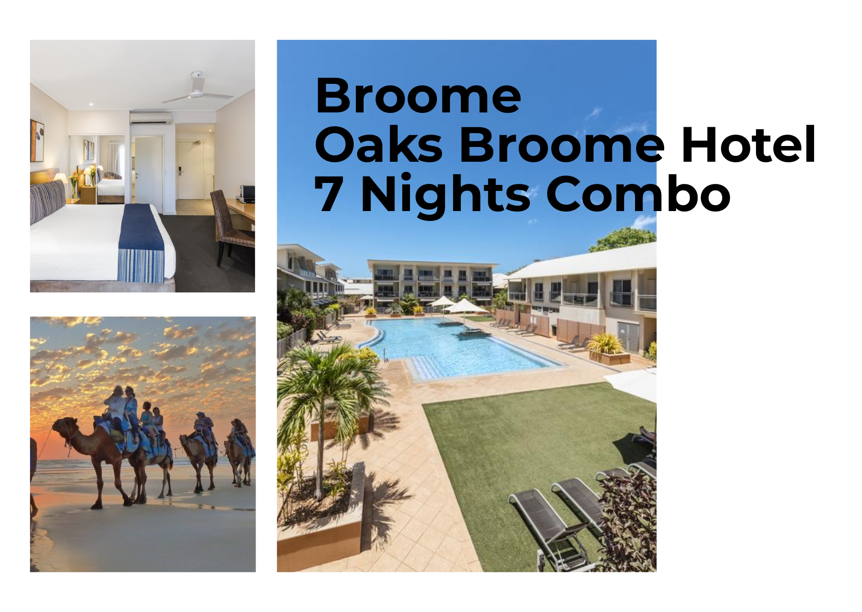 【Broome】Oaks Broome Hotel 7 Nights Combo Delightful Travel