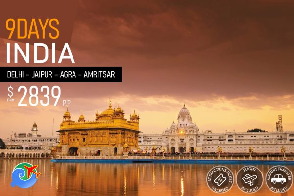 India-Delhi-–-Jaipur-–-Agra-–-Amritsar-9-Days-Tour