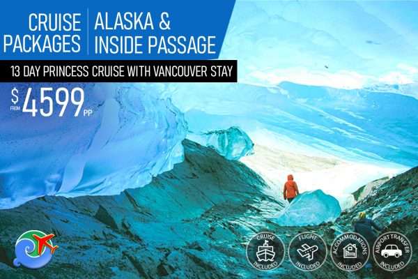【Cruise-Package】13Day-Alaska-&-Inside-Passage-Princess-Cruise-with-Vancouver-Stay
