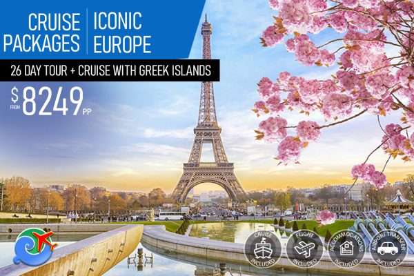 【Cruise-Package】26-Day-Touring-+-Cruise-Package-of-Iconic-EuropeTour-with-Greek-Islands